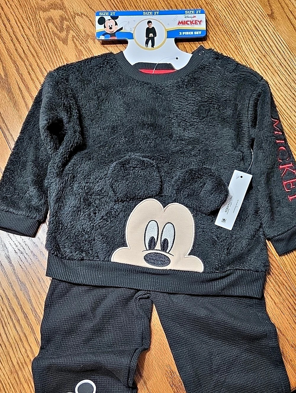 Disney Mickey Mouse Black & Red 2-Piece Set 2T